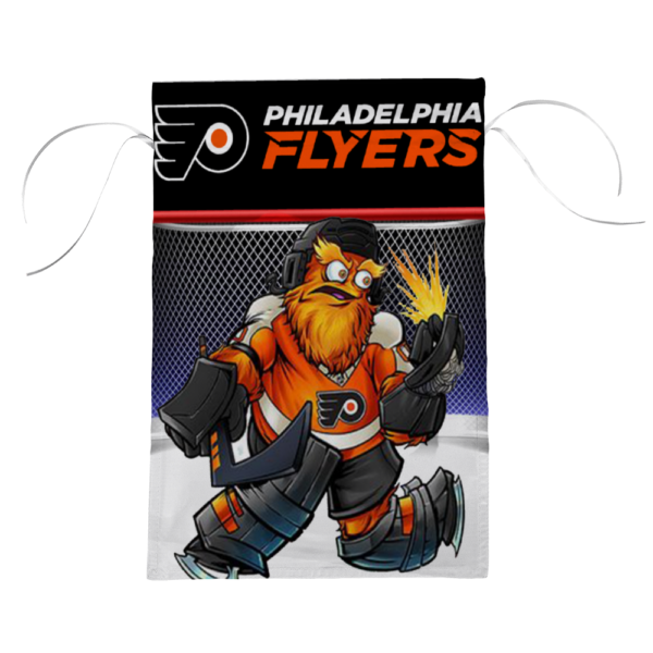 philadelphia Flyer Mascot Gritty Double Side Garden Flag 12" x 18"