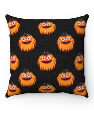 Nhl philadelphia Flyers Mascot Black Complete Pillows Gritty Face