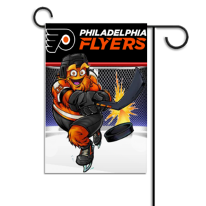 philadelphia Flyer Mascot Gritty Double Side Garden Flag 12" x 18"