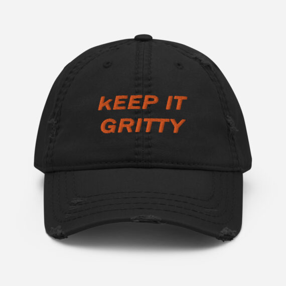 philadelphia-Flyers-Gritty-Mascot-distressed-dad-hat-navy-front