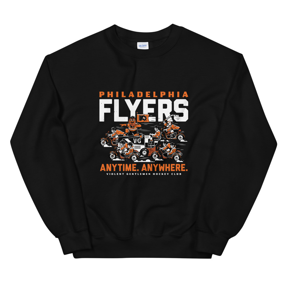 philadelphia Flyers Sweatshirt Anytime Anywhere