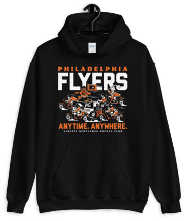 philadelphia Flyers Hoodie Anytime Anywhere Men Hoodies Flyers Fans