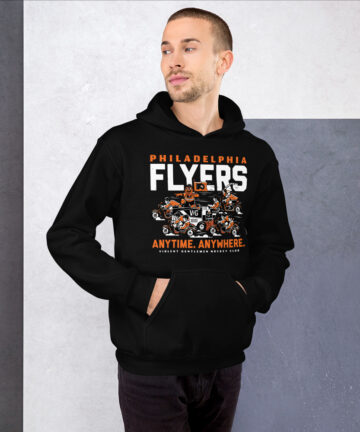 philadelphia Flyers Hoodie Anytime Anywhere Men Hoodies Flyers Fans