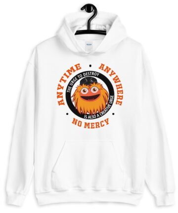 philadelphia Flyers Hoodie Anytime Anywhere Mens kids youth Gritty white Hoodie