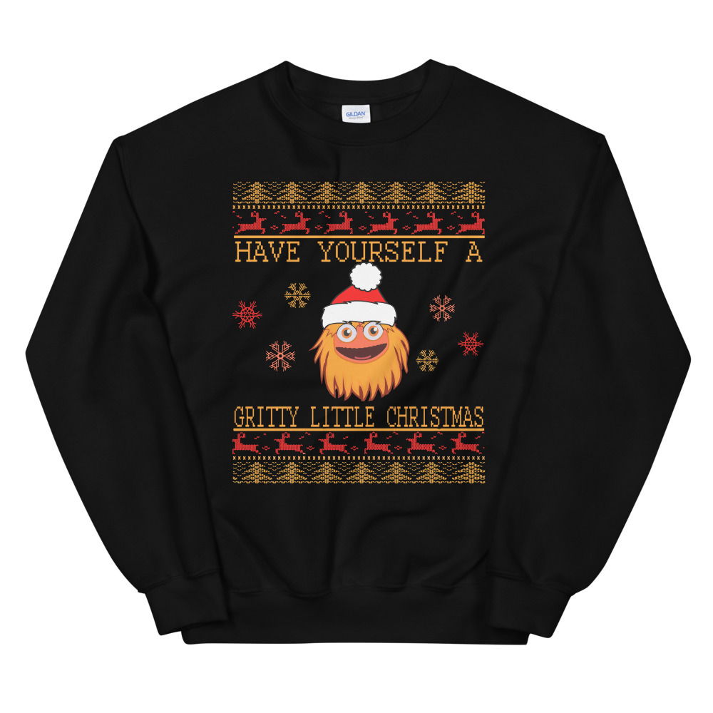 NHL Philadelphia Flyers Wordmark Ugly Sweater Christmas Sweater Christmas
