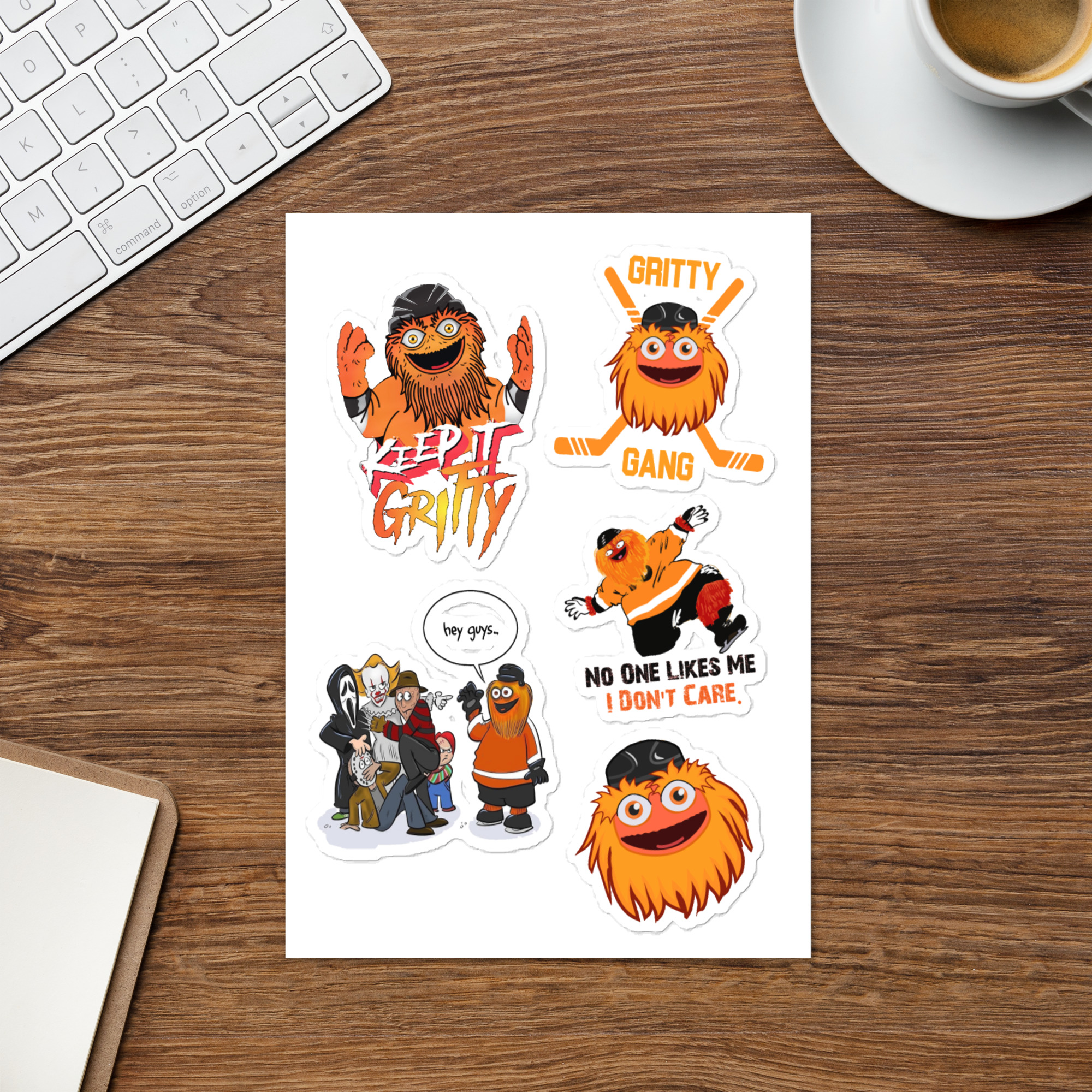 Gritty Philly Flyers Mascot Stickers for Sale