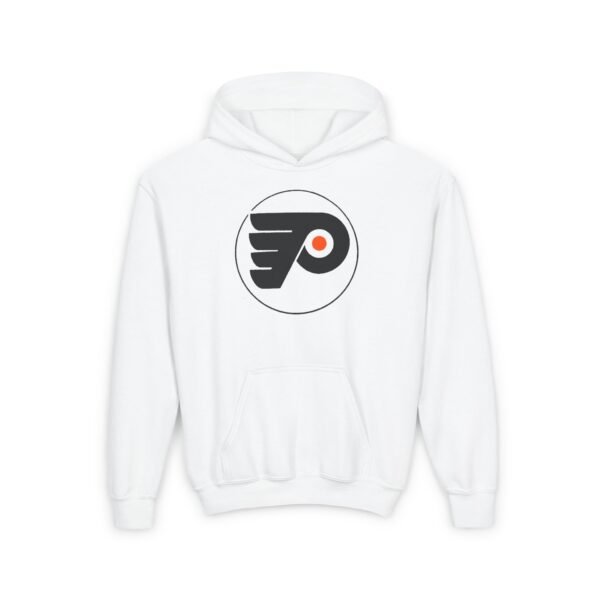 "Philadelphia Flyers Fear the white youth kids Boys hoodie – perfect for Flyers hockey supporters."